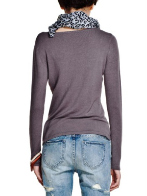 Gray women blouses long sleeve - Click Image to Close